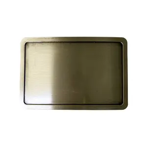 Antique Bronze Plated Rectangle Custom Blank Belt Buckle