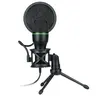 Condenser Microphone Set, RGB Colorful Lighting Effect Intelligent Noise Reduction, Live Game Recording Equipment Tripod Bracket, Computer Desktop Universal Streaming Device, Singing Mic