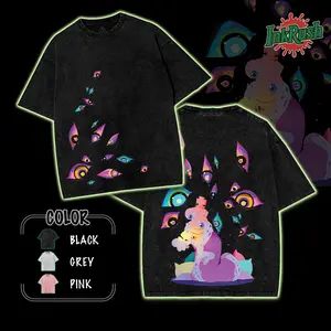 Kinger TADC v3 The Amazing Digital Circus Double Printed Lightweight Acid Washed Tee TV Show Graphic Top Shortsleeve Cotton Gift TShirt, Gift T-Shirt For Movie Lover tees good