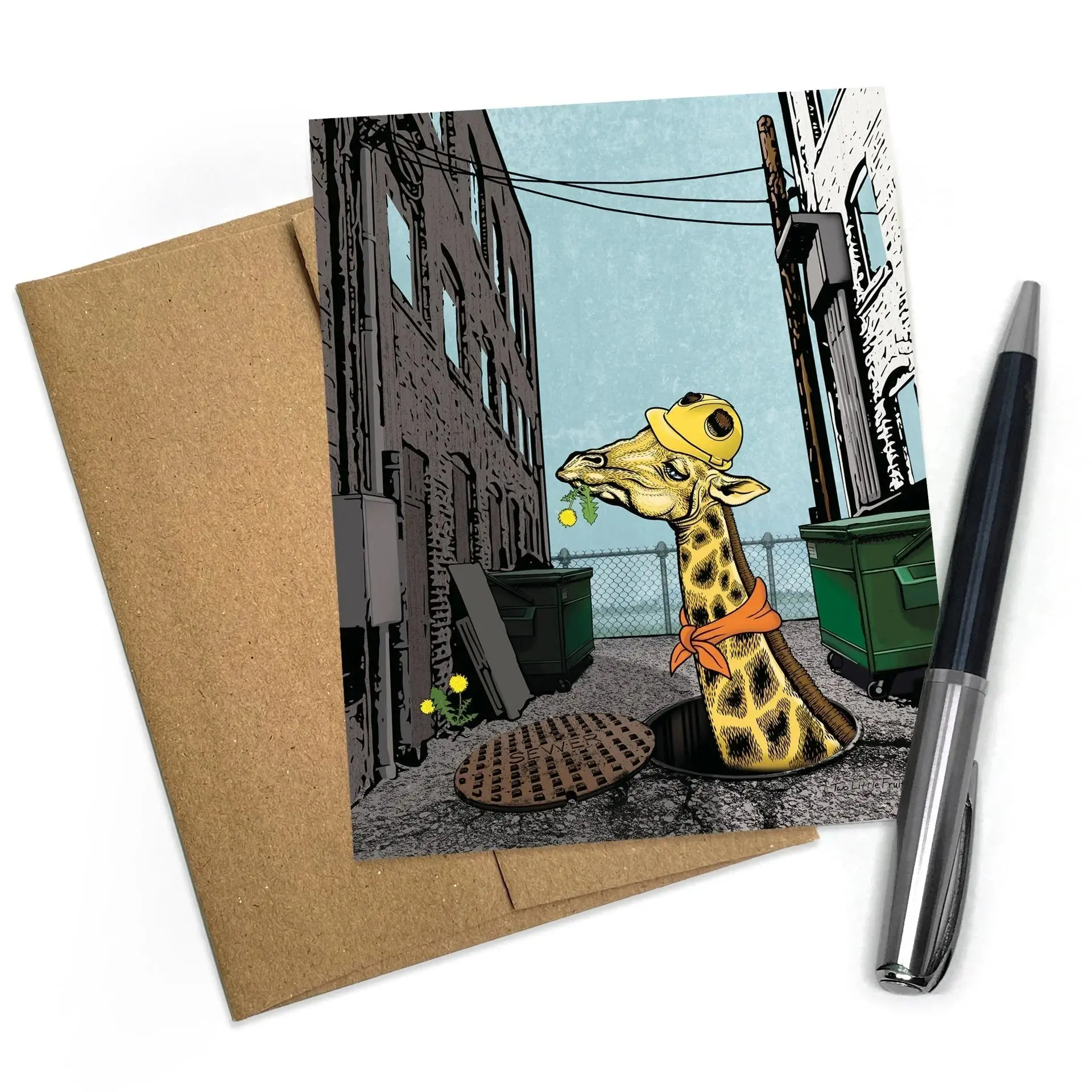 Giraffe Greeting Card