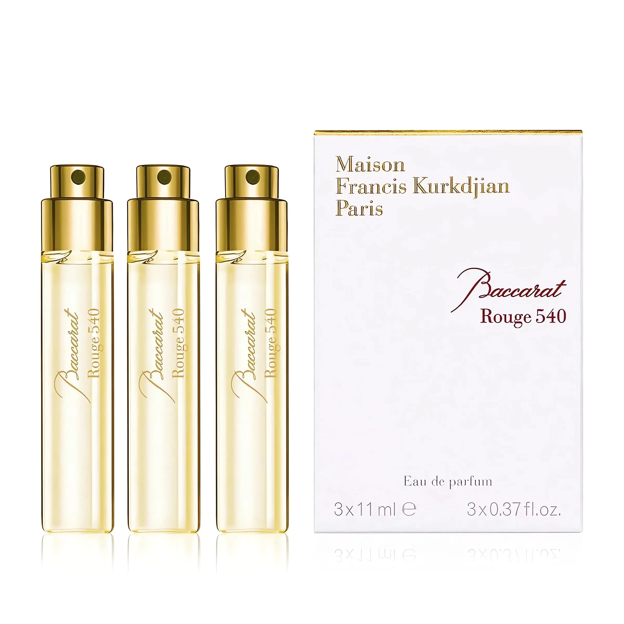 Maison Francis Kurkdjian Unisex 3 x .37 Ounce Baccarat Rouge 540 Eau de Parfum Maison Francis Kurkdjian Unisex 3 x .37 Ounce Baccarat Rouge 540 Eau de Parfum