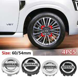 Nissan Car Wheel Hub Center Caps, Special Fit Hub Center Caps for Car Tires, Personalized Modified Replacement Wheel Hub Protection Caps, Car Modified Wheel Hub Accessories, Fit for Nissan Sylphy/Teana/X-Trail/Qashqai/Patrol/Tiida/Murano/Kicks