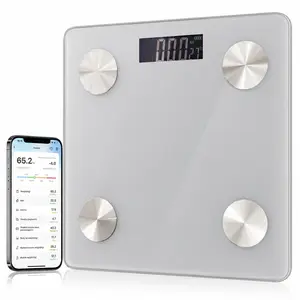 Smart Scale for Body Weight Bluetooth Digital Bathroom weighing scale BMI Monitor & Smartphone App for Body Fat Percent Easy Toggle Healthcare Mechanism Can reflect physical parameters Body fat BMI body protein muscle mass body water