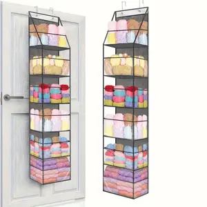 The yarn organizer by the door is specially designed for knitting and crochet. It can be used to store knitting needles, crochet hooks and yarn balls. It is very suitable as a holiday gift. Yarn organizer Space Saving Organizer