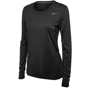 Nike Dri-FIT T-Shirt Womens Black Authentic Tee Athletic Sportswear Everyday Essential Gym Training New Original L XL Free Shipping | Gym | Workout | Training | Running | Fitness | Sports | Exercise | Casual | Lounge | Travel | Everyday | Comfortable