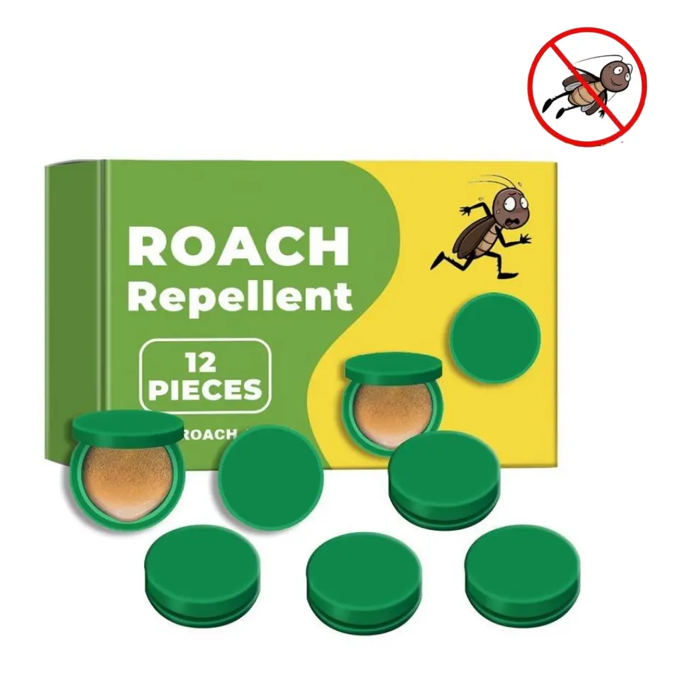 Roach Repellent - 12 Pieces Green Pest Control Tablets for Home Use Roach Repellent - 12 Pieces Green Pest Control Tablets for Home Use
