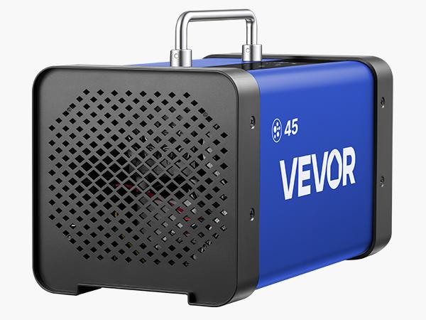 【Spotlight Day】VEVOR Ozone Generator, 45000mg/h Commercial Ozone Machine, with 15s Delayed Start & Dual-Hose Water Mode & LCD Touchscreen, Industrial Deodorizer for Car, Smoke, Home Odors, Up to 3800 sq.ft