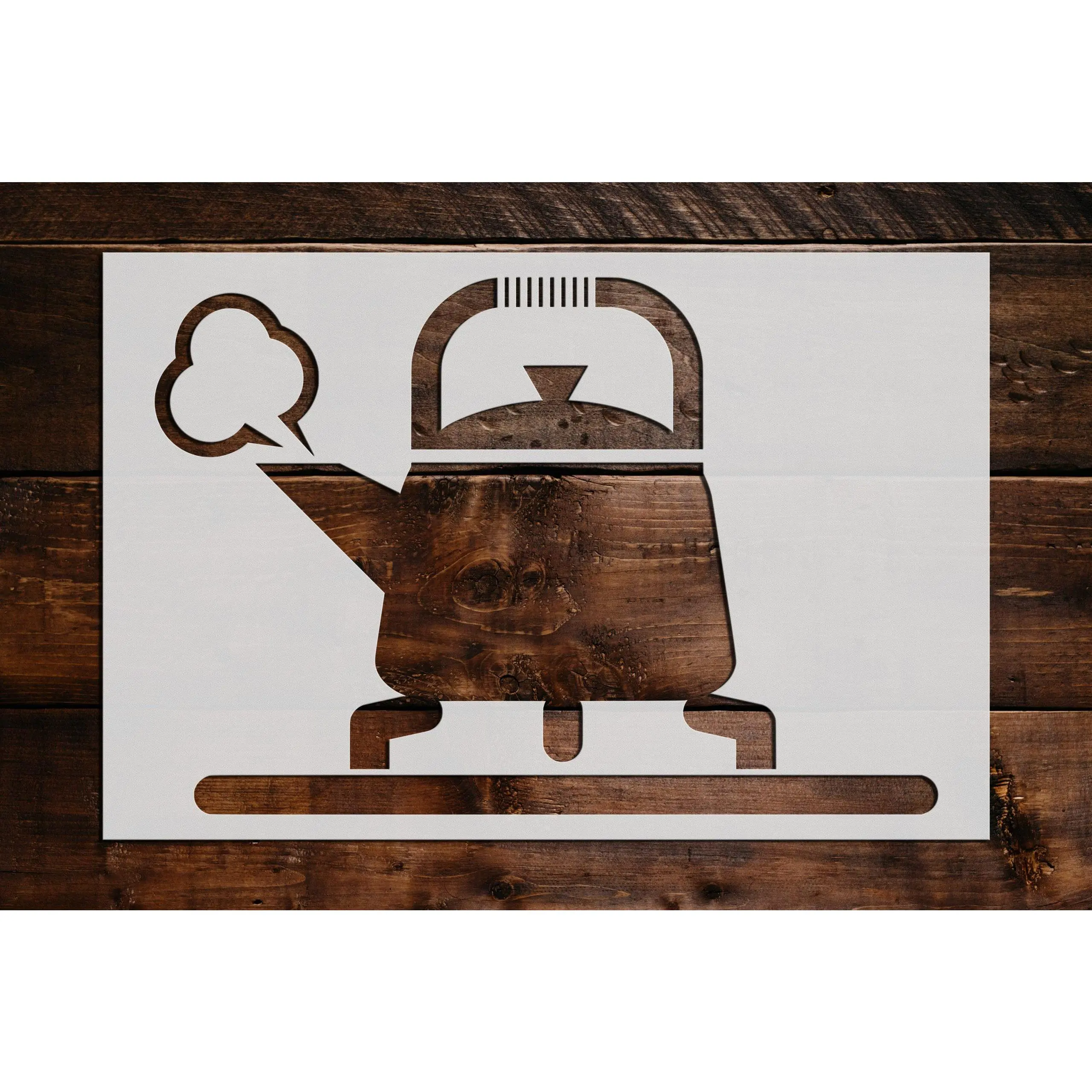 Tea Pot on Stove Stencil - Art and Wall Stencil