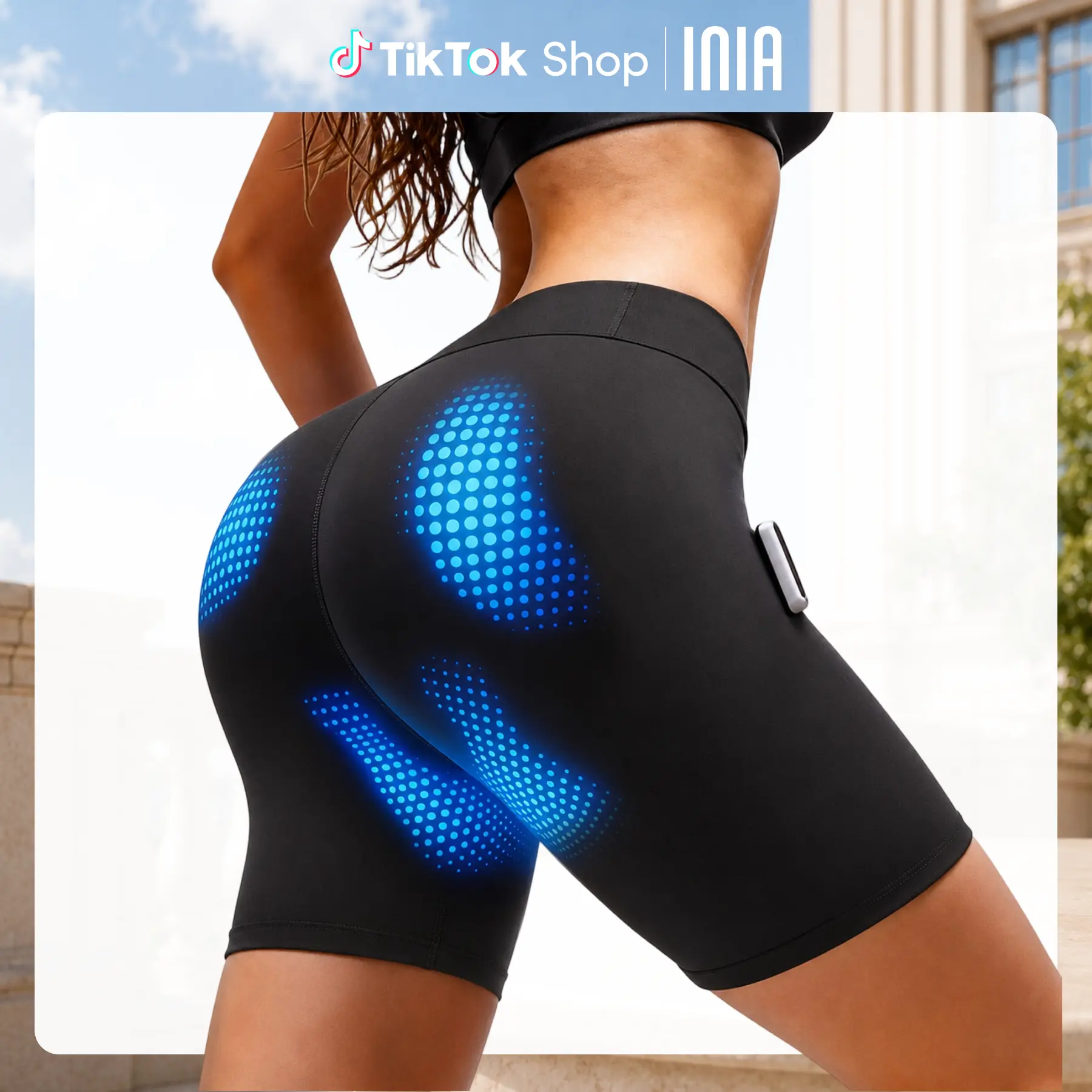 INIA CURVIFY EMS Booty Lift Shorts - Multi-Mode EMS Microcurrent, Glutes Sculpting, Pelvic Floor Support, Visible Results in 2-4 Wks, Ems Microcurr.,back to school,back to school haul