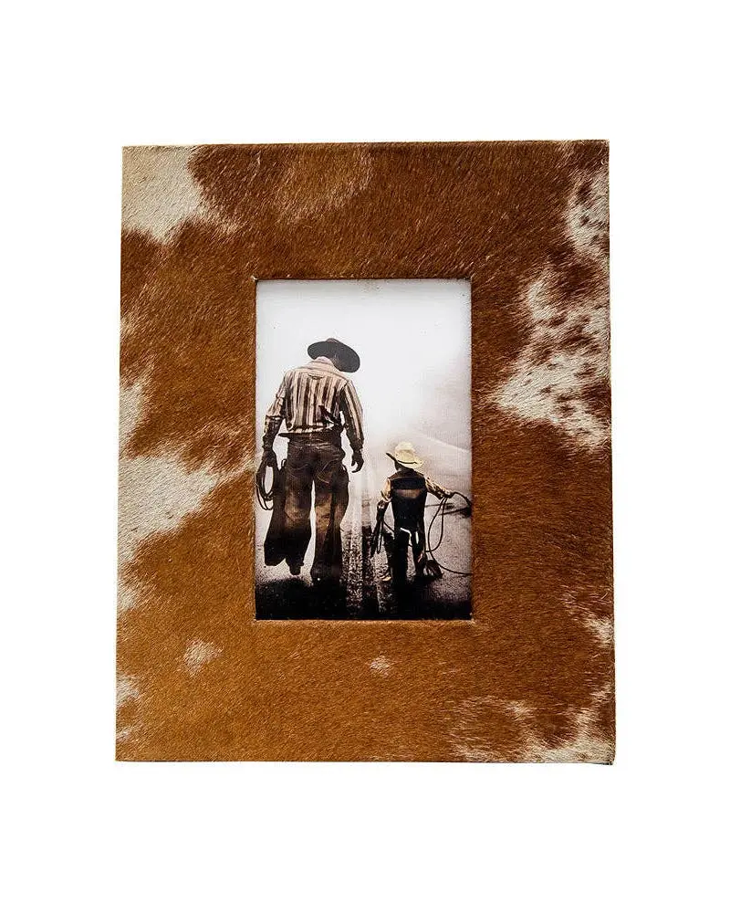 Calvin Cowhide Photo Frame