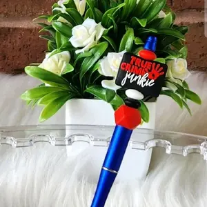 True Crime Junkie Beaded Pen with Refill
