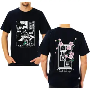 Bungo Stray Dogs T-shirt Dazai Osamu T-shirt men and women summer casual short-sleeved tops style Unisex Gift for Birthday Christmas