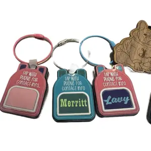 NFC Backpack Emergency Contact Tag for Kids | Backpack Safety Keychain | Personalized Tap-to-Call ID Tag
