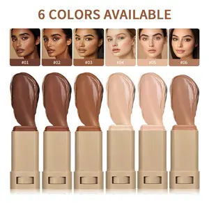 Hydration Boosting Makeup Cream, Waterproof Sweatproof Facial Foundation Stick, Lightweight Moisturizing Formula, Suitable for All Skin Types