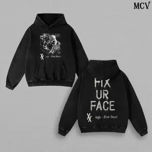 Fix Ur Face Vintage Washed Graphic T-Shirt, MGK Fred Durst Rap Rock Tee, Oversized Streetwear Y2K Punk Grunge Unisex Shirt, MGK Fred Durst Graphic Tee, Fix Ur Face Vintage Black Washed T Shirt,Rap Rock Streetwear Hip Hop Punk Fashion Oversized