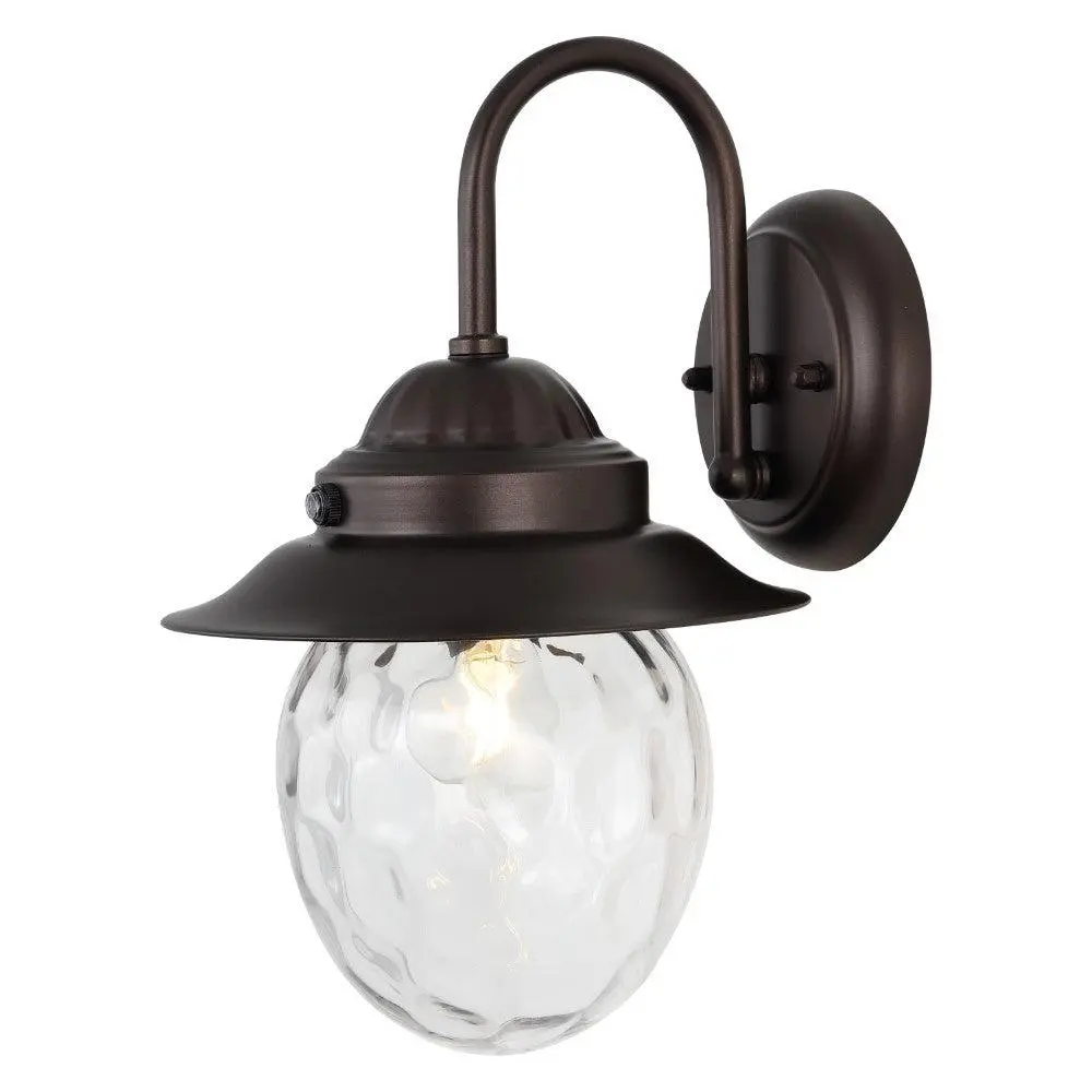 JONATHAN Y Rodanthe Farmhouse Industrial Iron/Glass Outdoor LED Sconce; for Living Room, Bedroom, Kitchen, Office, Outdoor Wall Light, Led Outdoor Lamp