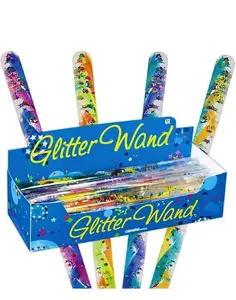 Jumbo Spiral Glitter Wands (12.5 Inches) Gift Set Party Bundle-3 Pack (Assorted)