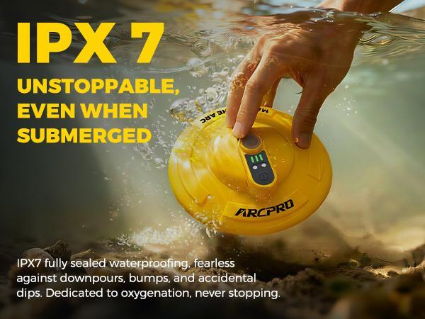 Next-generation upgraded live bait oxygen pump with suspended design, IPX7 waterproof, magnetic charging, 14-hour battery life—essential for transporting live fish outdoors.