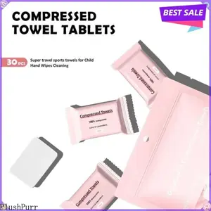 2026 NEW 1 Pack 30-5 Pack 150 Compressed Towels Tablets Disposable Face Towels for Travel Camping Hiking  Count Size 9.4"x11.8"  Towels Suitable for Home Use Camping Hiking Travel Picnics and Gym Workouts Ideal For On-The-Go