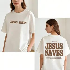 [Letter Print T-Shirt] Casual Letter Print T-Shirt |   Women'S Short Sleeve Crew Neck Top