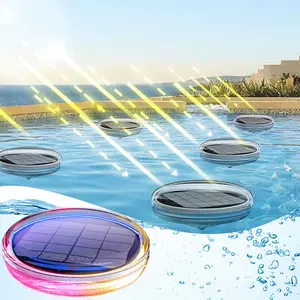 Solar Floating Pool Lights, IP67 Color Changing Floating Pool Lights with Remote, Solar Powered Pool Decor Lights for Inground & Above Ground Pools, Hot Tub, Garden, Patio & Pool Party Decor Ideal for Inground Pools & Ponds Outdoor Lighting#summervibes