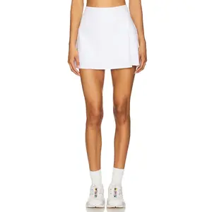 Beyond Yoga Space Dye Points Crossover Skirt in Cloud White