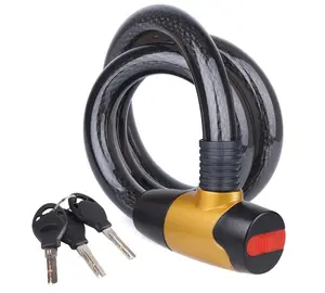Heavy-Duty Cable Lock, Anti-Theft Outdoor Waterproof Locks for Bike, Motorcycle, Warehouse,Fence Shed, Gate