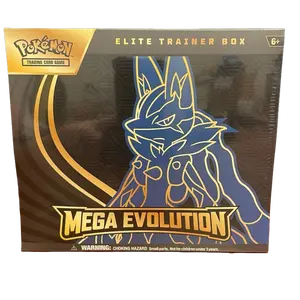 Pokemon TCG Mega Lucario Covered Mega Evolution Elite Trainer Box Sealed Trading Card Game Collectible