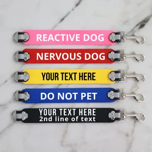 Custom Dog Leash Extender for Blind Dogs - Double-Sided Leash Talker Extension for Nervous & Rescue Dogs - USA Handmade Biothane Leash Wrap