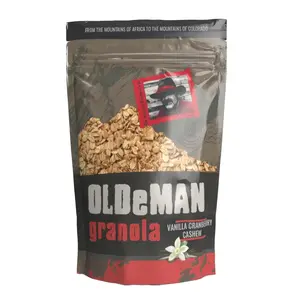 Olde Man Granola Gluten Free Granola - Non-GMO Healthy Granola Cereal - Soft Whole Grain Oats, Butter, Brown Sugar - Handmade in Colorado (Vanilla Cranberry Cashew, 12oz Pack)