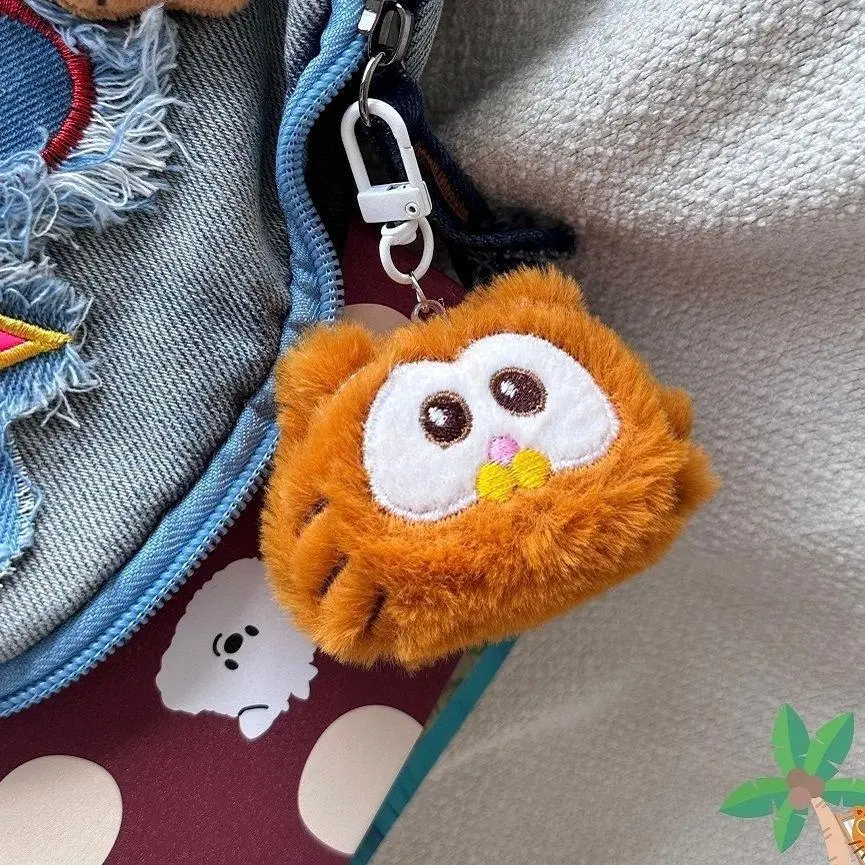 Big Orange Cat Garfield Doll Keychain Cute Pendant Ins Cute Bag Pendant Best Friend Gift