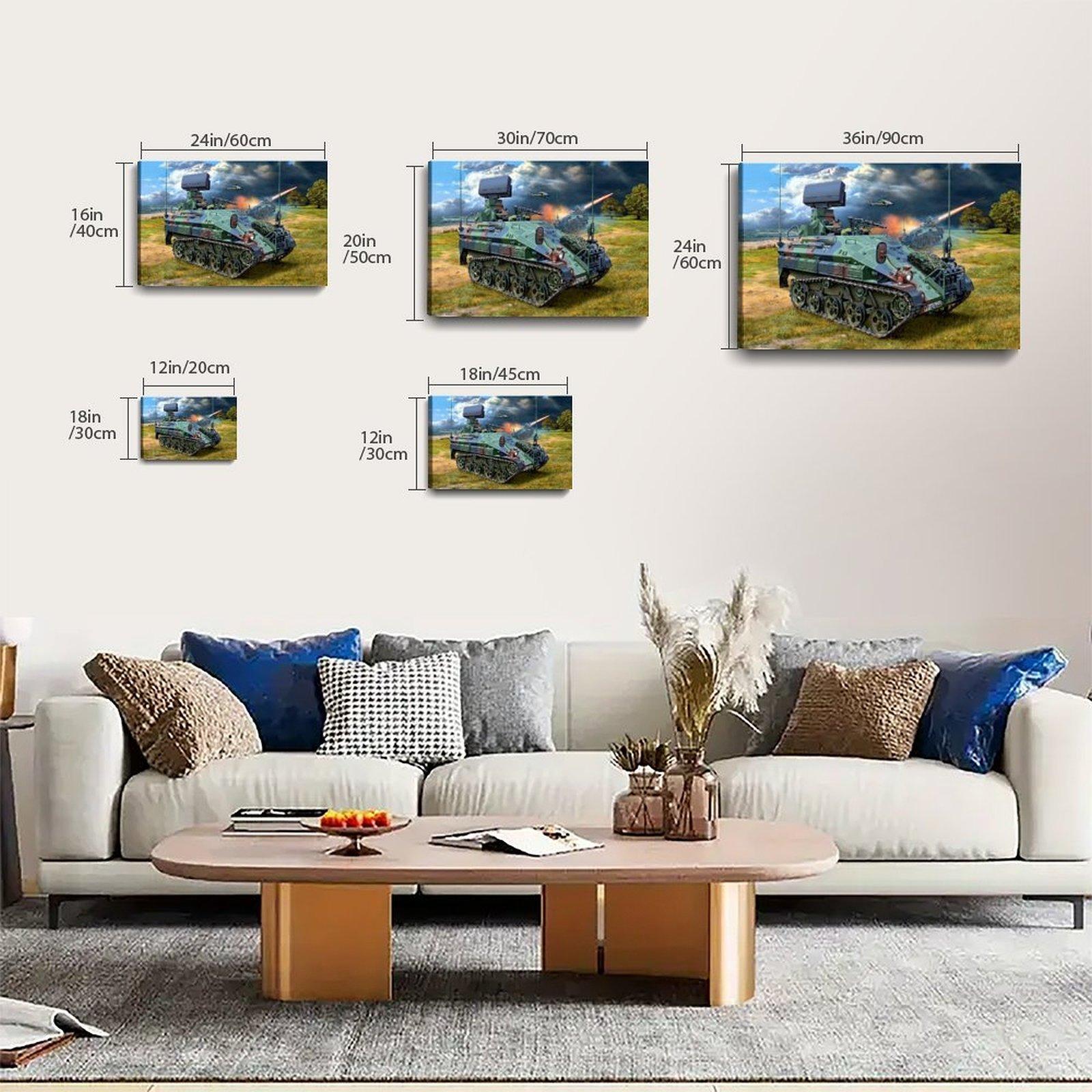 Military Rocket Launcher Poster Wiesel 2 LeFlaSys Poster Decorative Painting Canvas Wall Art Picture Print Modern Family Bedroom Decor