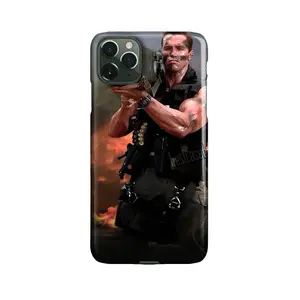 Arnold Schwarzenegger Commando Phone Case iPhone X 11 12 13 14 15 16 Plus Pro Max screen protector Shockproof Protection