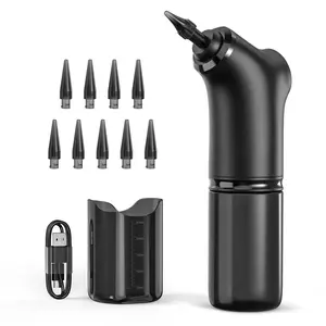 Adjustable-water-pressure electric ear cleaner with a three-hole nozzle for gentle deep cleaning, replaceable tips, USB fast charging, and long battery life — safe, efficient, spa-quality ear care at home.