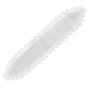 Embroidered Table Runner European Style Home Jacquard Satin Lace Fabric Tea Table Runner Solid Color Table Runner