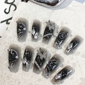 Press-On Nails with Adhesive Tabs for Easy Application and Removal Reusable and Gentle on Nails Perfect for Beginners