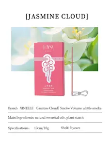 Xinelle [Jasmine Cloud]Essential Oil Incense Sticks | Portable Incense Sticks | Home Fragrance with a Rich Aroma