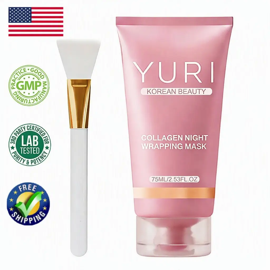 Yuri Korean Beauty Collagen Night Wrapping Mask Skincare Facial 75ml- 2.53oz