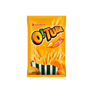 Orion O!Tube Potato Chip Cheddar Cheese Flavor 115g - Crispy Crunchy Snack from Korea Perfect with Dipping Sauces