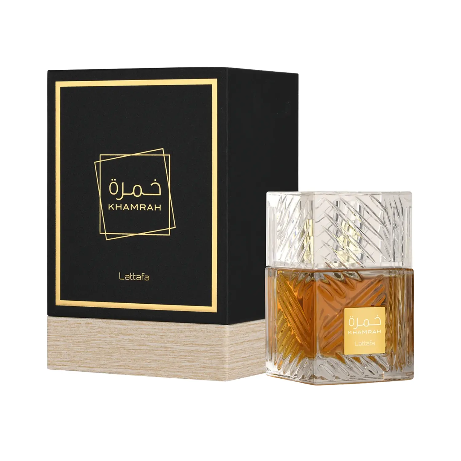 Lattafa Khamrah Eau De Parfum Spray for Unisex (100ml) - Long Lasting Luxury Warm Spicy Gourmand Vanilla & Amber Cologne, Premium Arabian 3.4 oz