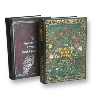 2-Book Set: Grimm's Fairy Tales & Edgar Allan Poe Complete Tales and Poems - Collectible Deluxe Hardcover