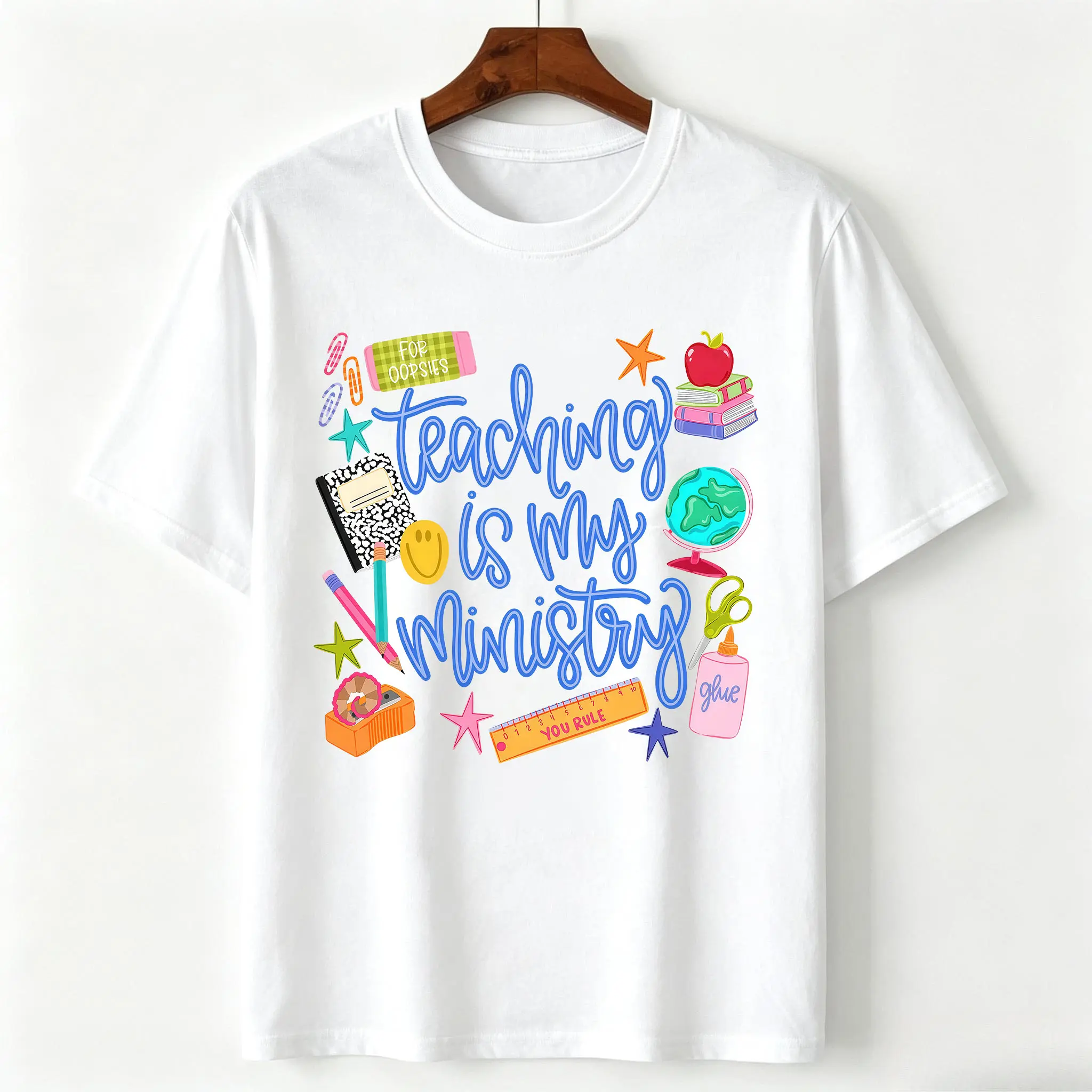 Teaching Is My Ministry Shirt, Christian Teacher Tee, Faith Based TShirt, Inspirational Educator Gift, Kindergarten Teacher Shirt, Religious School Shirt for Women