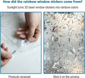 Window Privacy Film, Frosted Removable Glass Covering for Bathroom, Opaque Static Cling Heat Control Door Sticker for Home Office Living Room, Non-Adhesive Matte White (17.5" x 78.7")