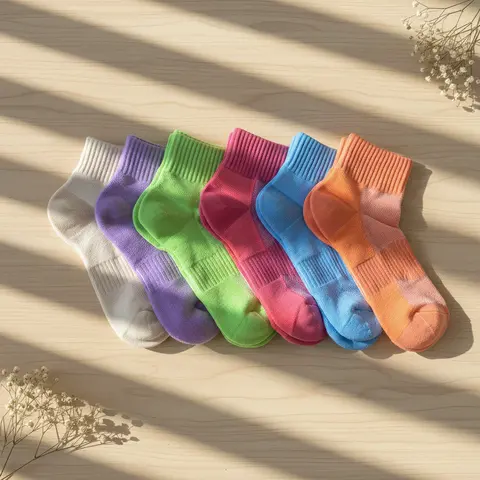 Unisex 6-Pair Classic Knitted Thermal Athletic Style Sports Socks - Wool Blend Polyester, Stretchy, Soft, Breathable Skirt-Friendly Quarter Crew, Arch Support, Anti-Perspiration, Durable, All-Season Adult Socks (Ideal Birthday/Christmas Gift for Sister 2)