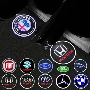 1/2Pcs Car Door Welcome Light Led HD Laser Projector Lamp, Led Car Lights For BMW Mercedes Benz Audi Jeep Lexus Land Rover Jaguar Cadillac Volvo Toyota Honda Peugeot Volkswagen Ford etc