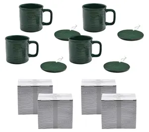 Temp-tations Set of (4) 16-oz Mugs w/ Ornament Lid-it & Gift Boxes