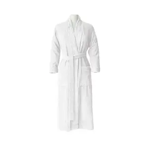 Turkish Cotton Terry Cloth Pleated Bathrobe