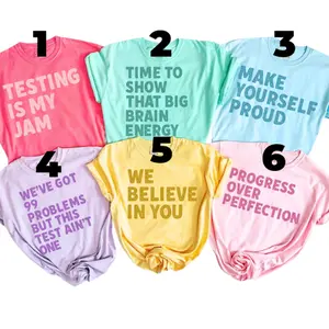 Custom Comfort Colors Test Day TShirt, Matching State Testing Shirts, Teacher Team T-Shirt, Gen Z School Testing Day Tee, Test Coordinator Final Exam Week Teacher Team Shirt