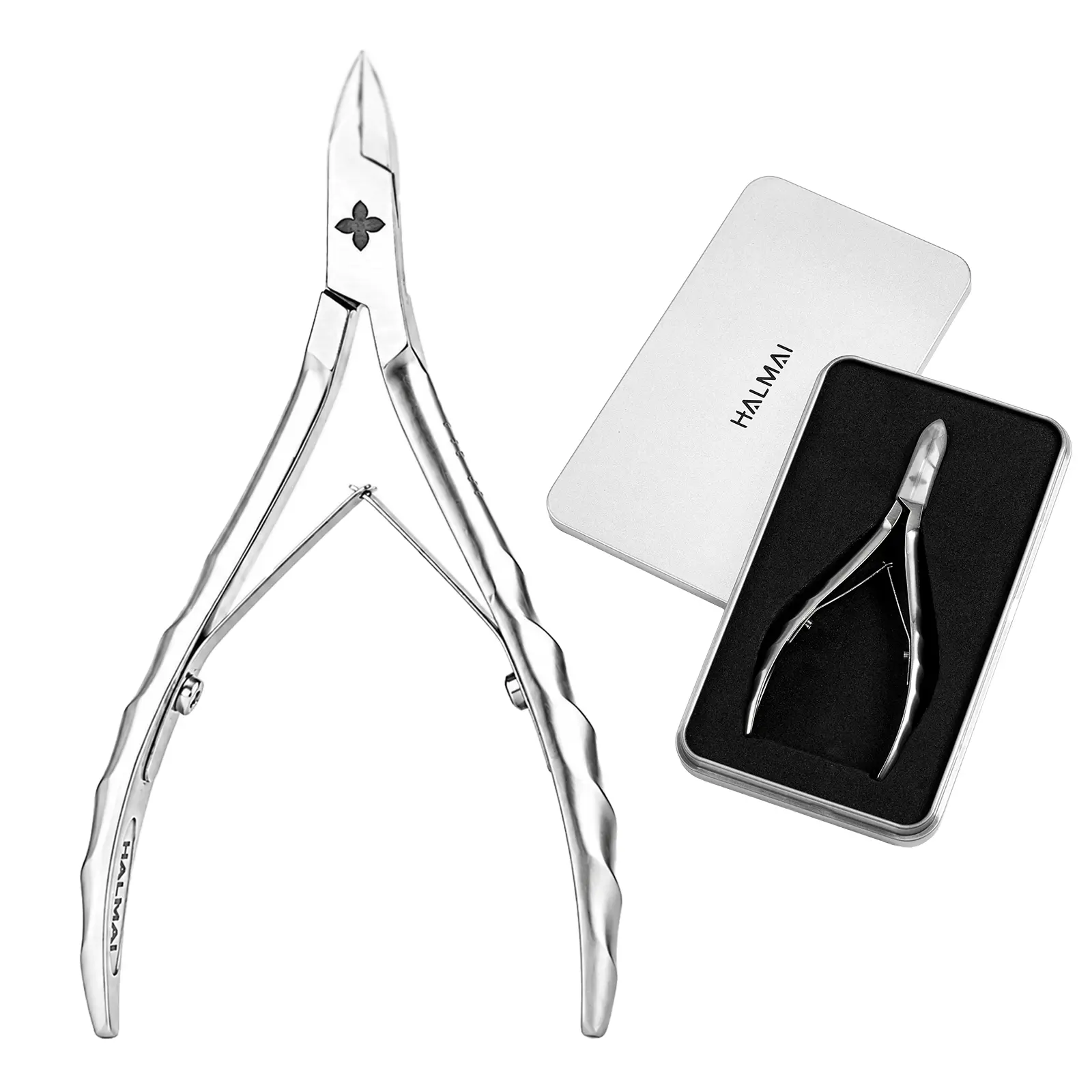 HALMAI Cuticle Nippers 7mm Stainless Steel Professional Nail Cuticle Tool