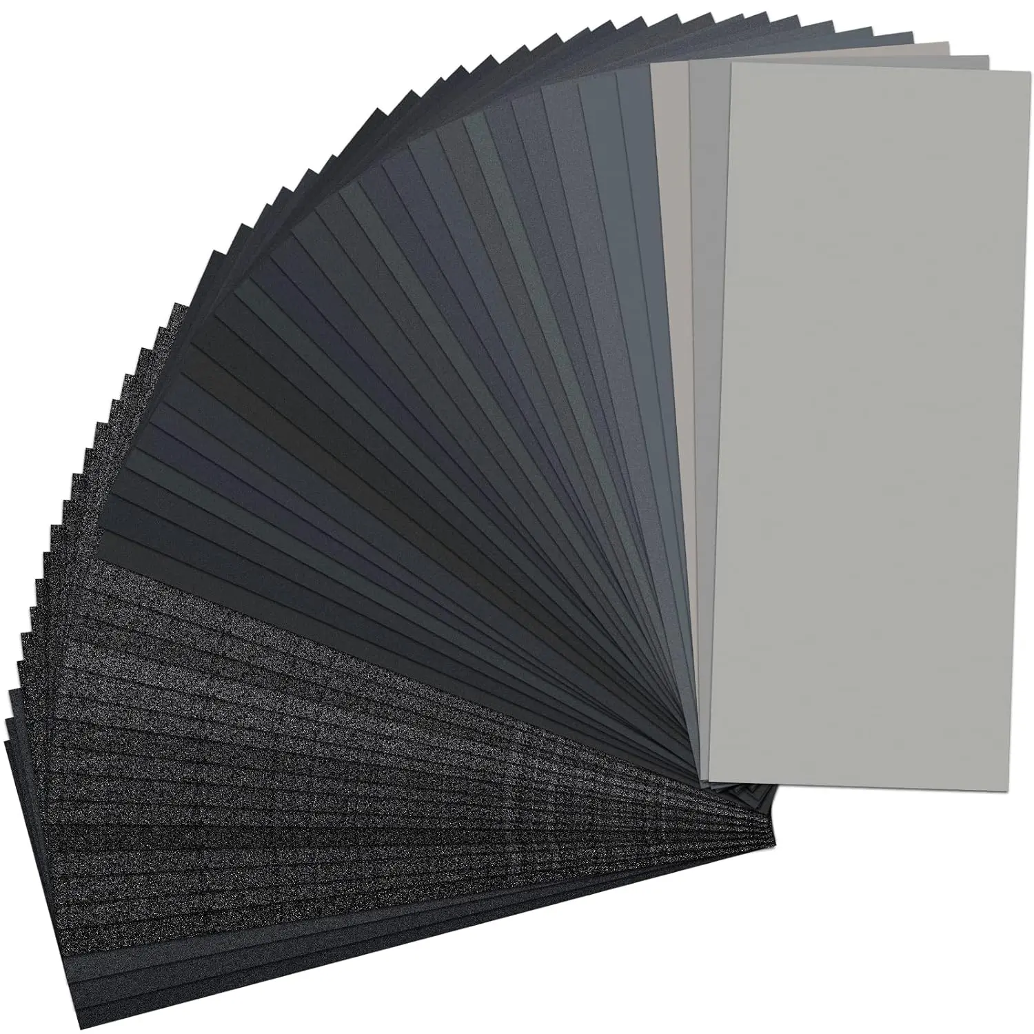 Sand Paper, 48 PCS Sandpaper, 120 to 5000 Assorted Grit Sandpaper Sheets, 9 X 3.6 Inch Premium Wet Dry Sandpaper for Wood Furniture Finishing, Metal Sanding, Automotive Polishing YXYL